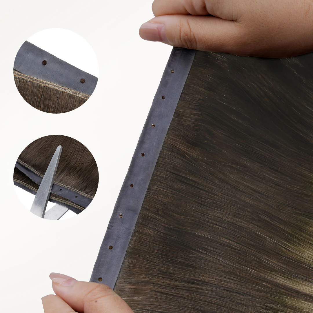 Honey Blonde Balayage (4/26/4) Butterfly Weft Hair Extensions (100g-150g) - Image 5