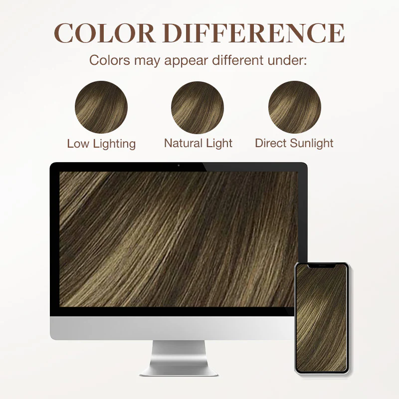 Honey Blonde Balayage (4/26/4) Wire Hair Extensions (70g-110g) - Image 6