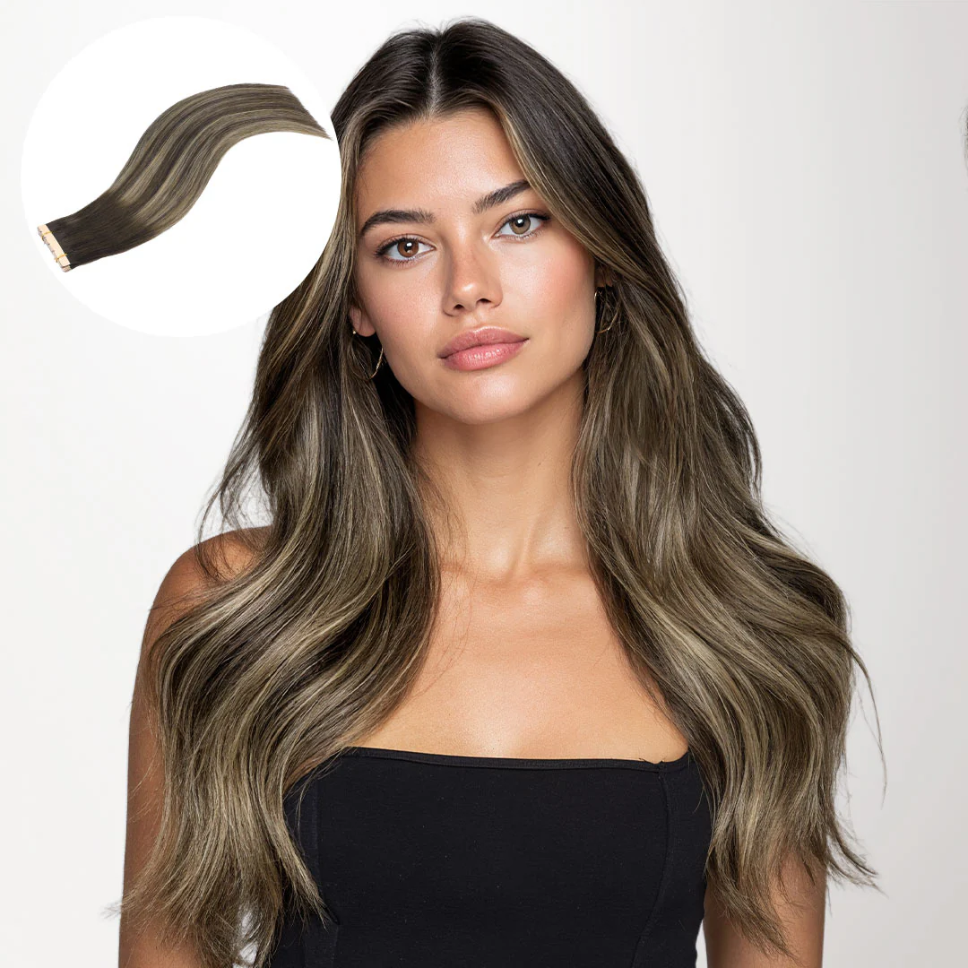 Honey Blonde Balayage (4/26/4) Tape-Ins 50g - Image 10