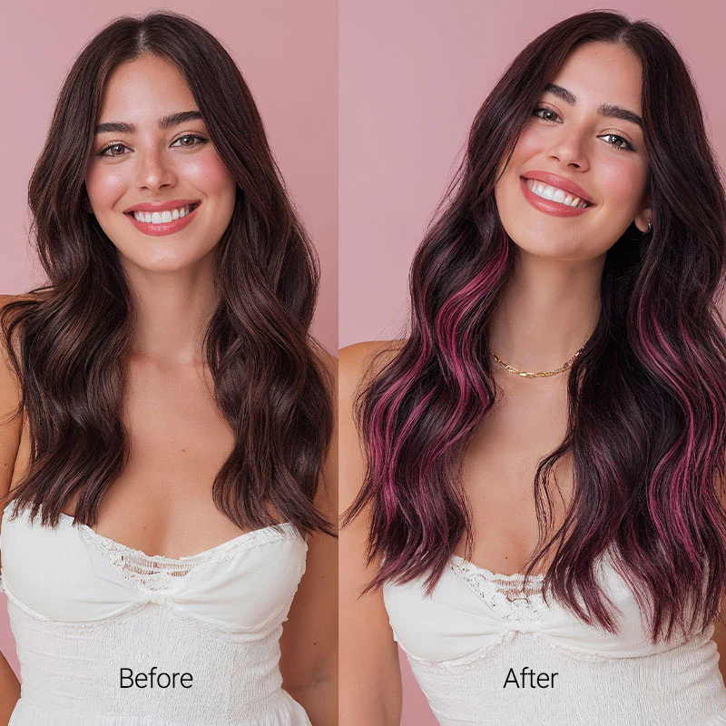 Hot Pink Color Tape-Ins (25g-30g) - Image 3