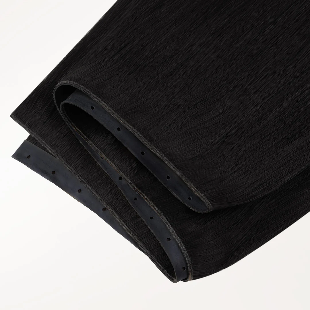 Jet Black (1) Butterfly Weft Hair Extensions (100g-150g) - Image 4