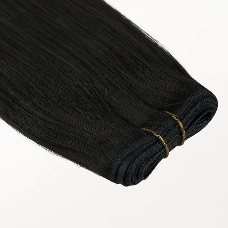 Jet Black (1) Genius Tape Weft Hair Extensions 60g - Image 8