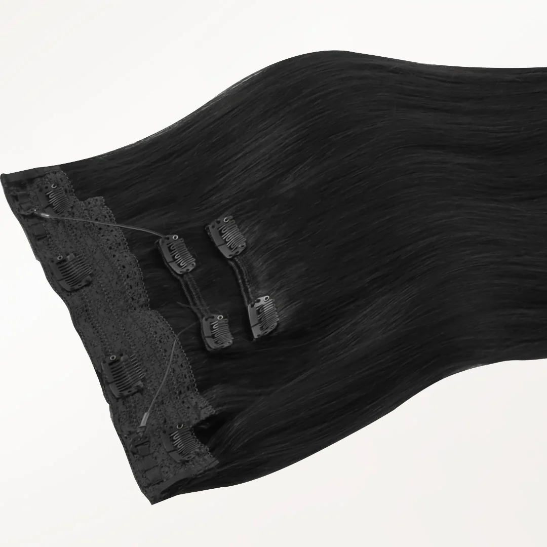 Jet Black (1) Pro & Wire Hair Extension (70g-140g) - Image 3