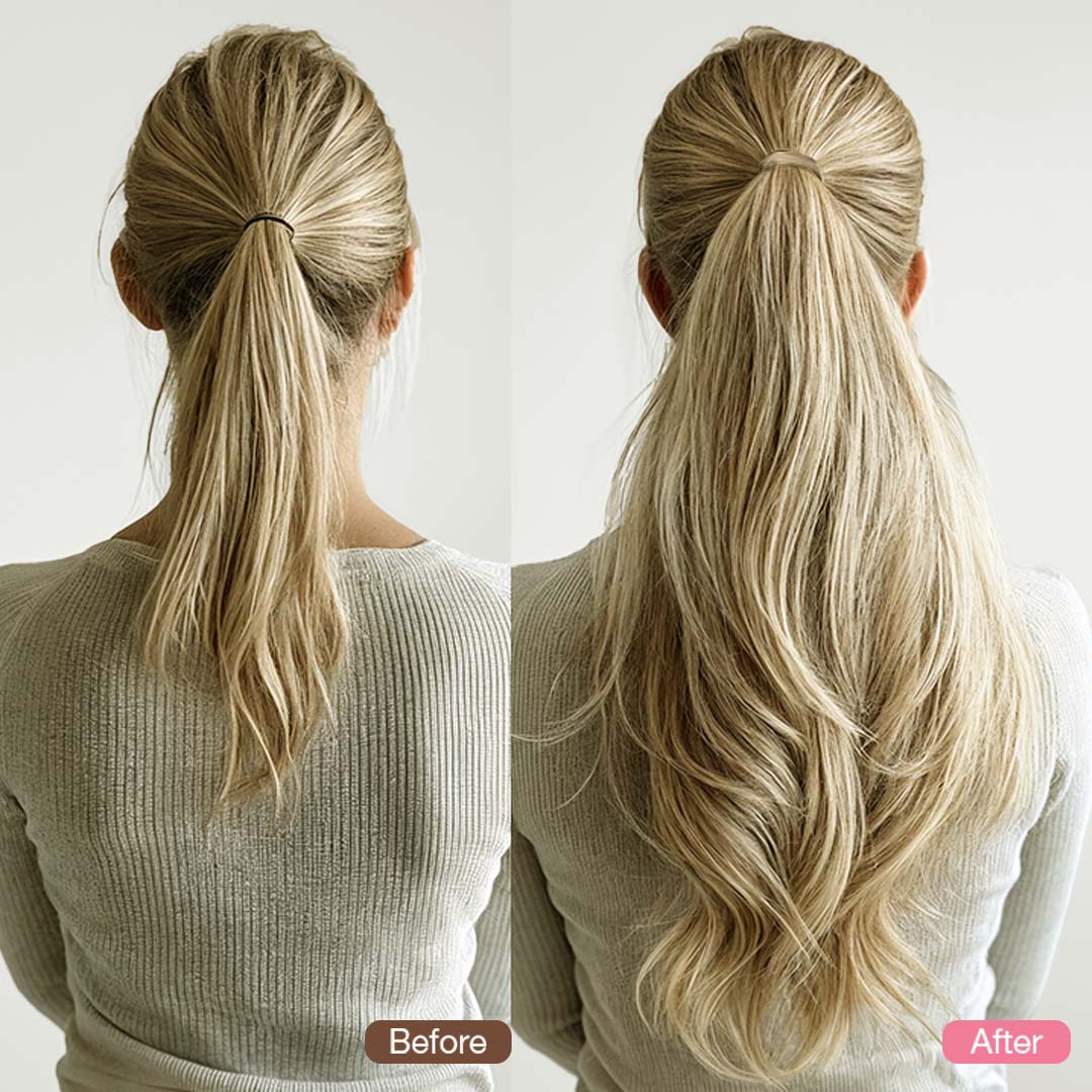 Light Blonde Highlights (16/22A) Ponytail (75g-90g) - Image 4
