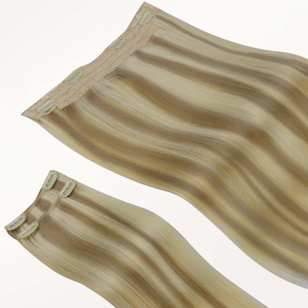 Light Blonde Highlights (16/22A) Pro & Wire Hair Extension (70g-140g) - Image 5