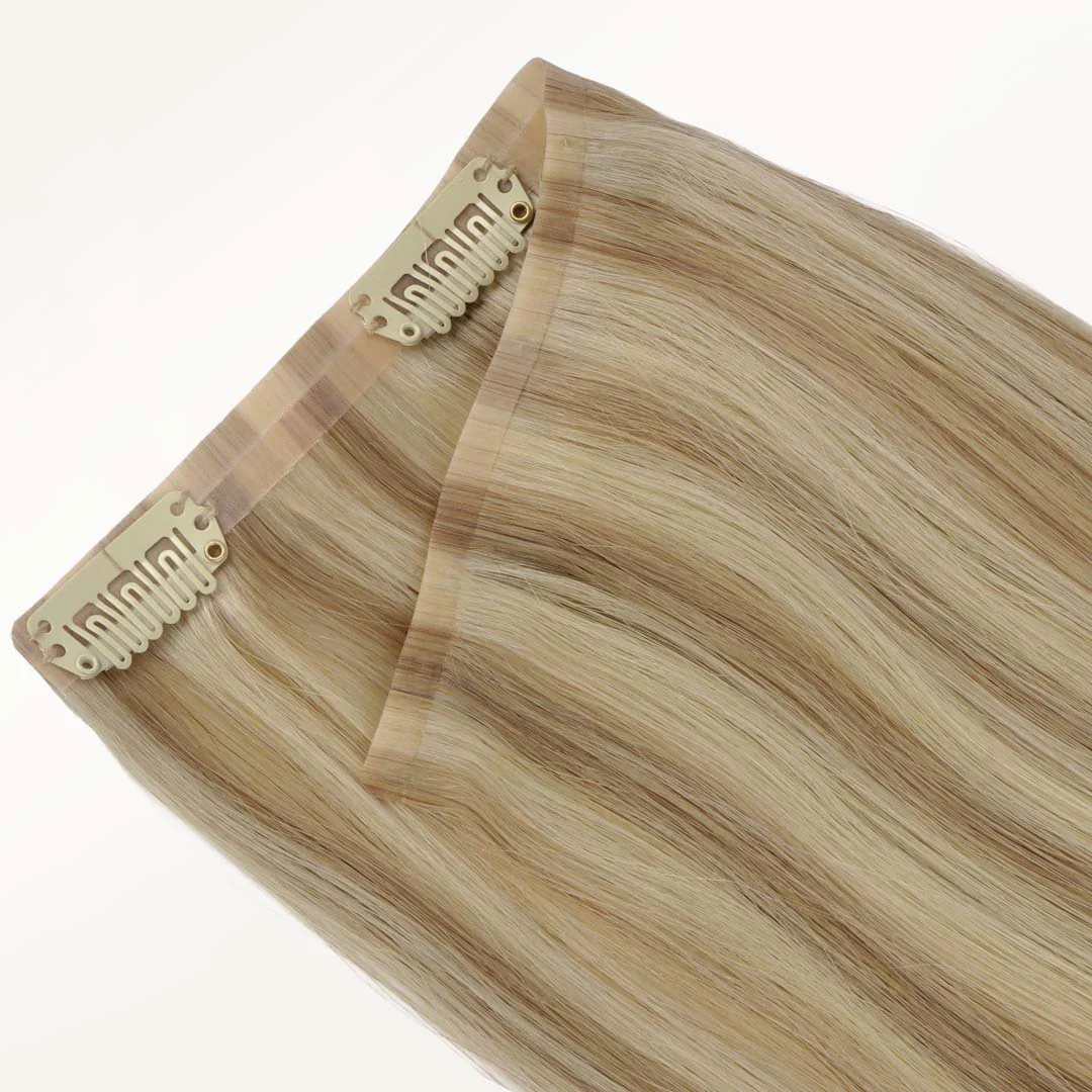 Light Blonde Highlights (16/22A) Seamless Clip-Ins (130g-160g) - Image 4