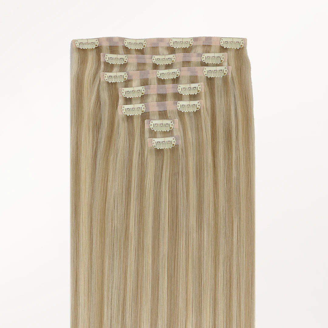 Light Blonde Highlights (16/22A) Seamless Clip-Ins (130g-160g) - Image 8
