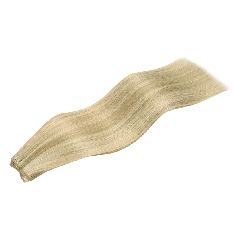 Light Blonde Highlights (16/22A) Sew-In Weft Hair Extensions (80g-120g) - Image 3