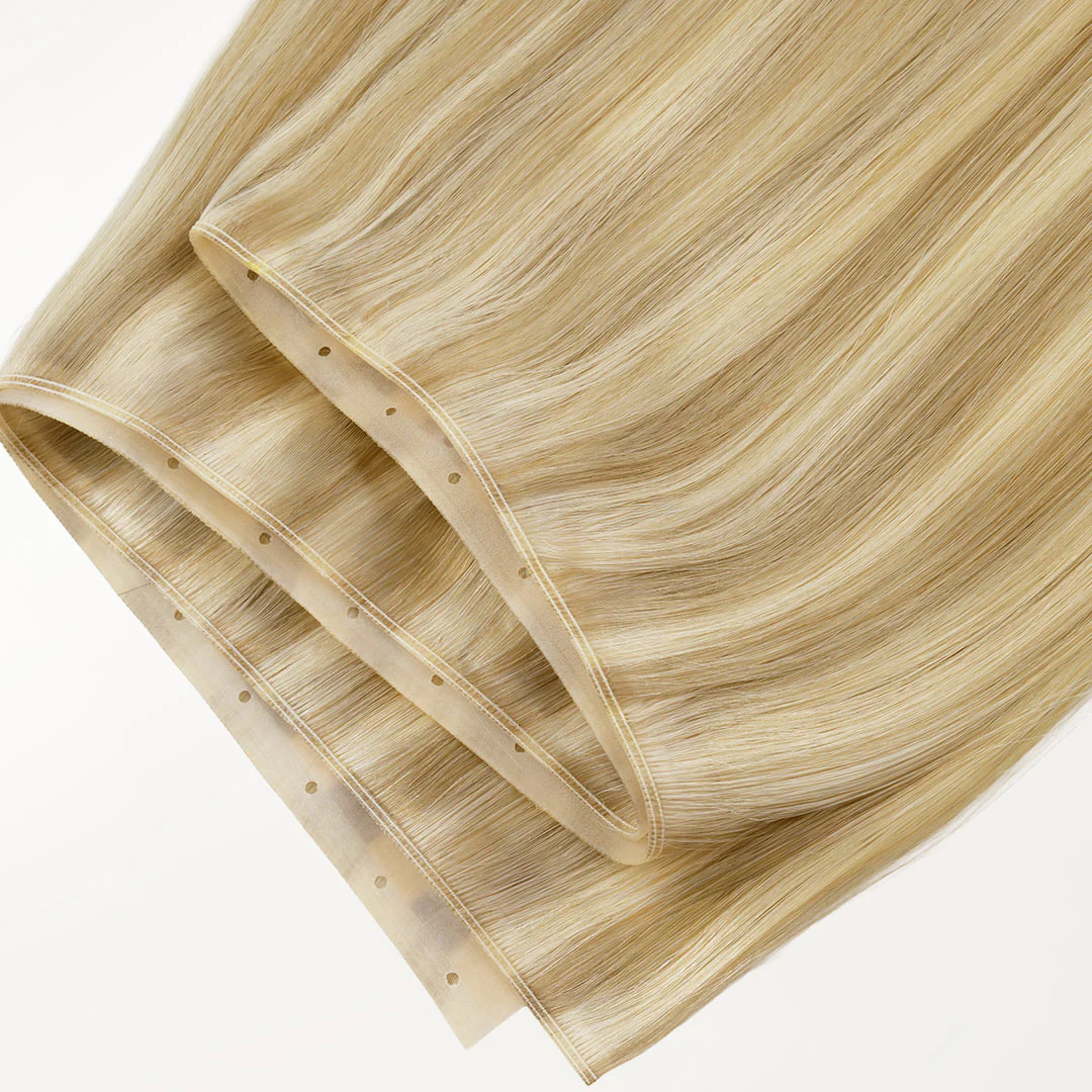 Light Blonde Highlights (16/22A) Butterfly Weft Hair Extensions (100g-150g) - Image 4