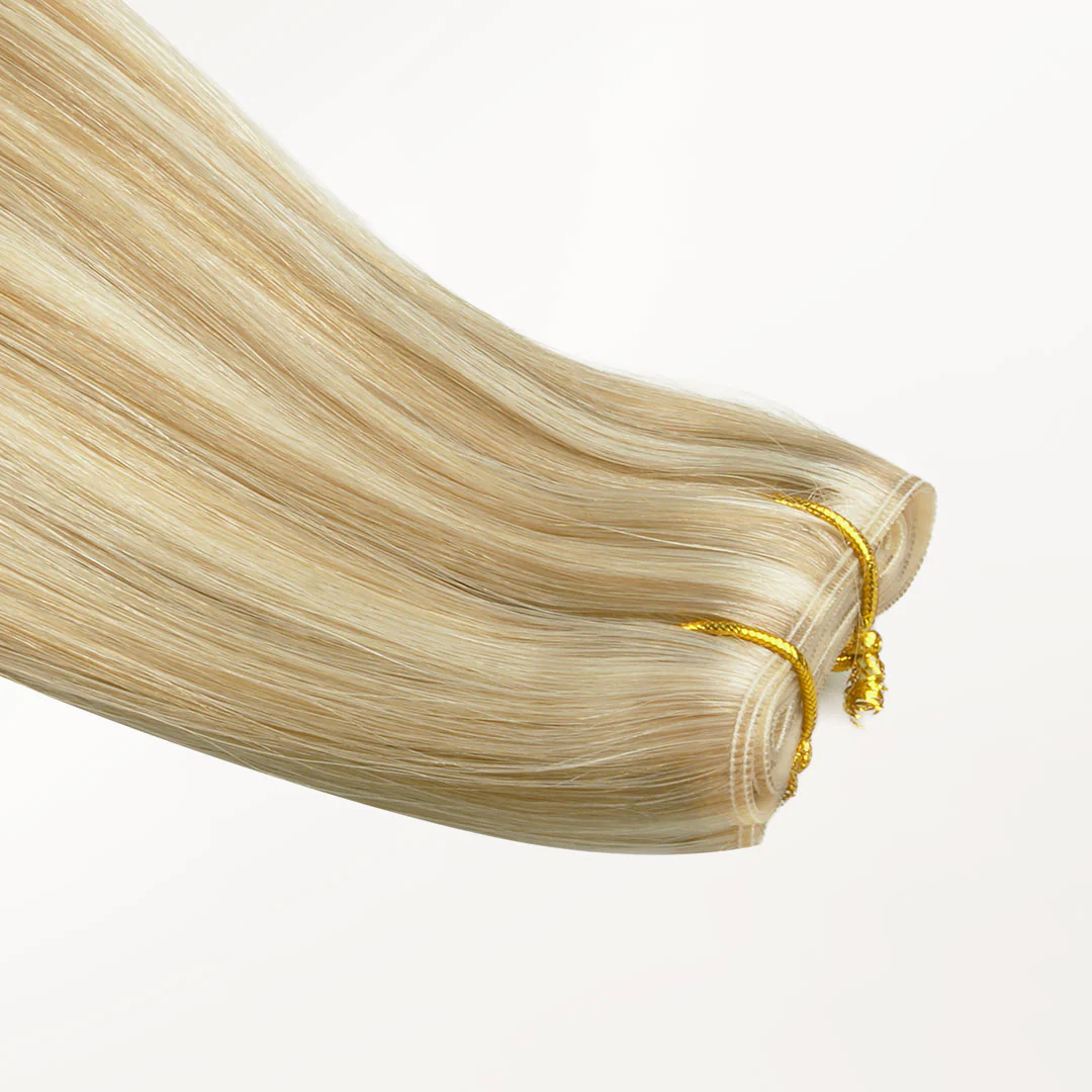 Light Blonde Highlights (16/22A) Butterfly Weft Hair Extensions (100g-150g) - Image 6