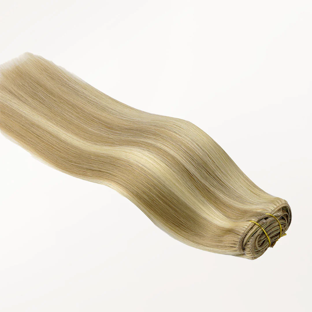 Light Blonde Highlights (16/22A) Classic Clip-Ins (120g-150g) - Image 4