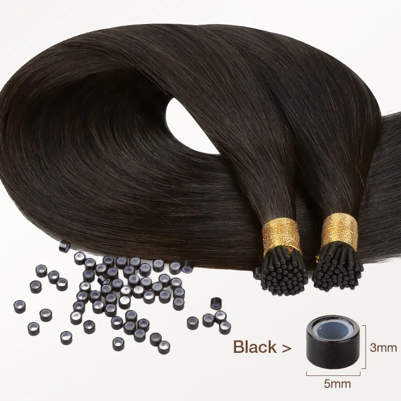 Light Brown (2A) I-Tip Hair Extensions 50g - Image 3