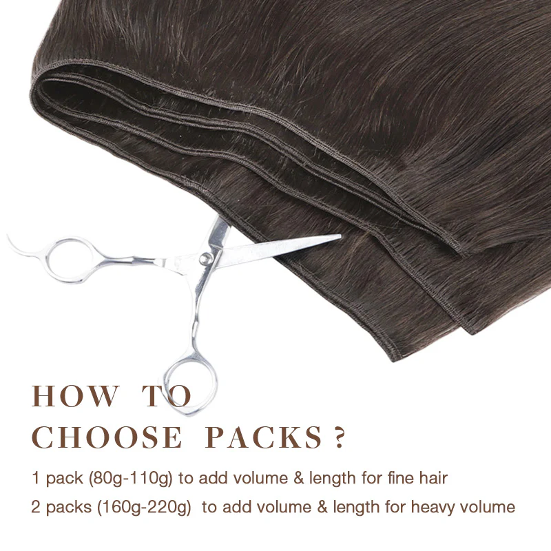Light Brown (2A) Sew-In Weft Hair Extensions (80g-120g) - Image 4