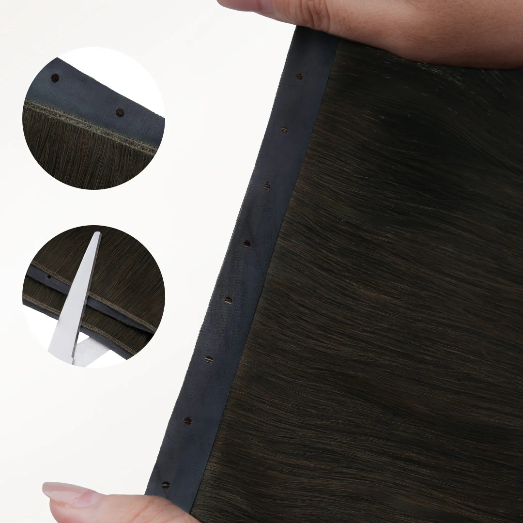 Natural Black (1B) Butterfly Weft Hair Extensions (100g-150g) - Image 5