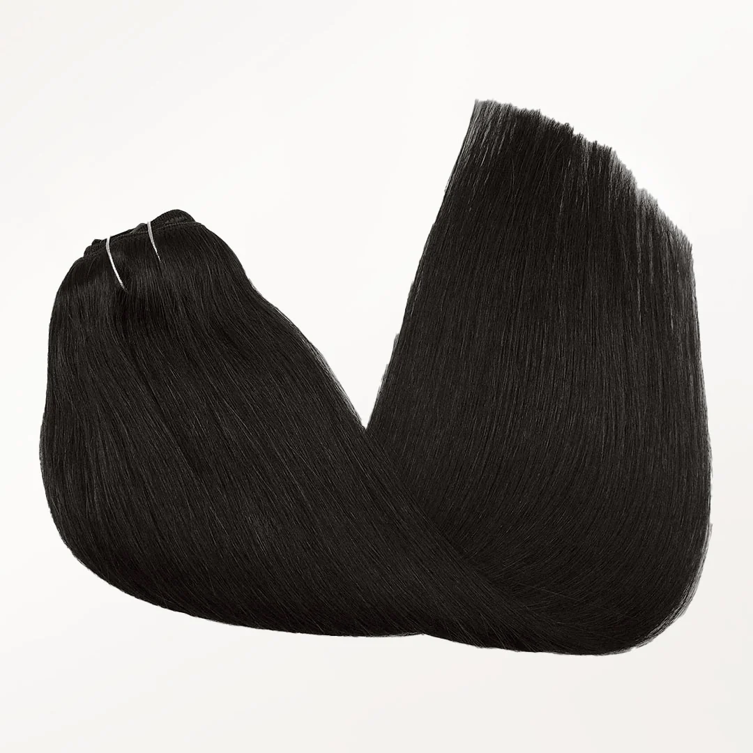 Natural Black (1B) Classic Clip-Ins (120g-150g) - Image 7