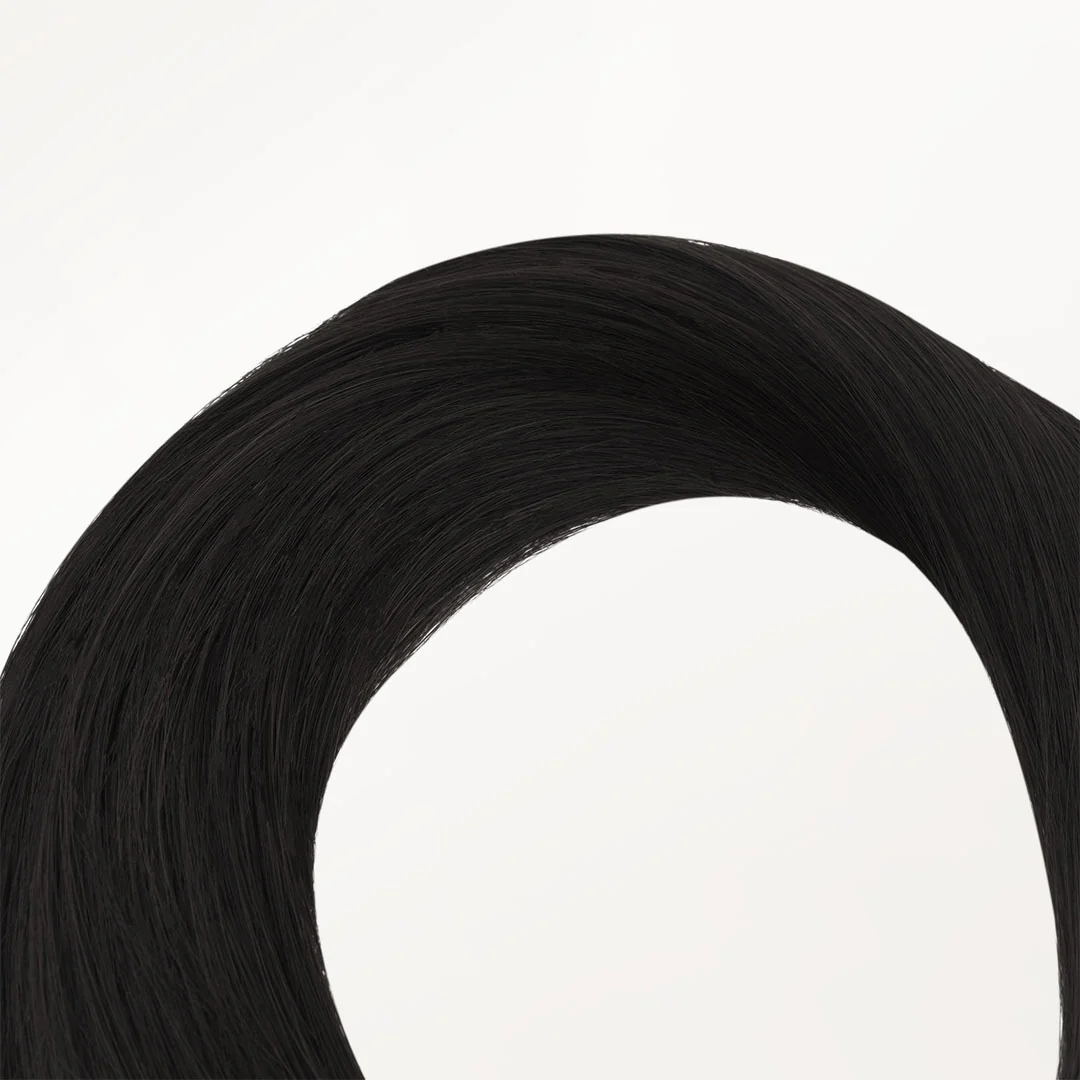 Natural Black (1B) Micro Link Tip Hair Extensions - Image 5