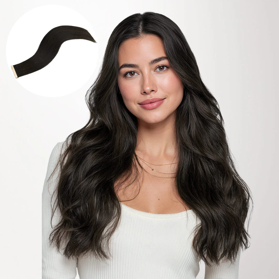 Natural Black (1B) Tape-Ins 50g - Image 11