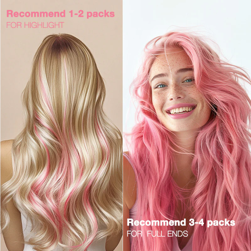 Peach Pink Color Tape-Ins (25g-30g) - Image 10