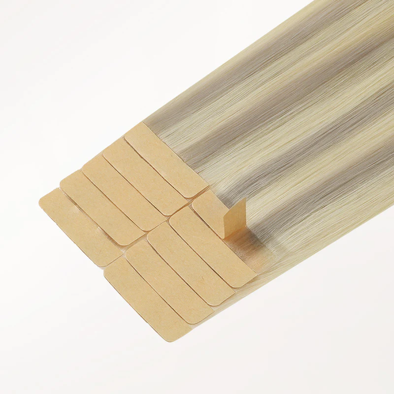 Platinum Blonde Balayage (17/22/60) Tape-Ins 50g - Image 4