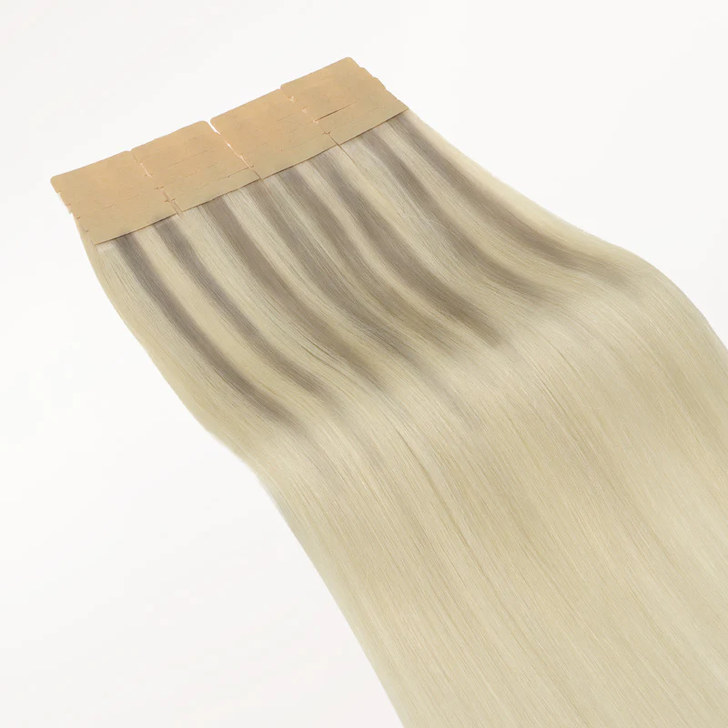 Platinum Blonde Balayage (17/22/60) Tape-Ins 50g - Image 6