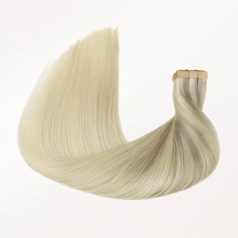 Platinum Blonde Balayage (17/22/60) Tape-Ins 50g - Image 7