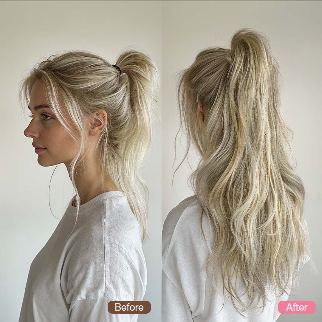 Human Hair Ponytail Extensions - Image 74