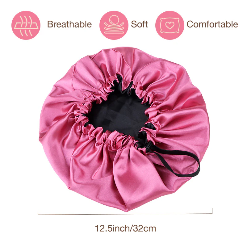 Double-side Satin Sleep Bonnet - Image 6