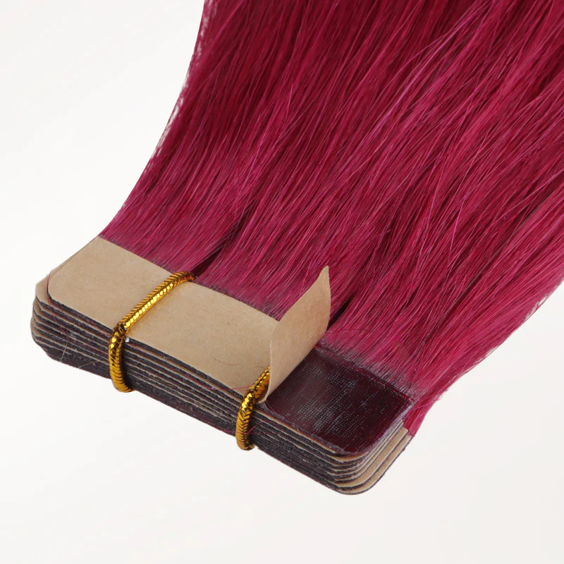 Burgundy Red Color Tape-Ins (25g-30g) - Image 7