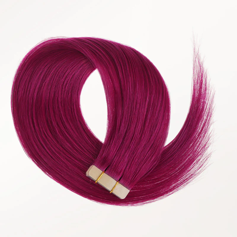 Burgundy Red Color Tape-Ins (25g-30g) - Image 4